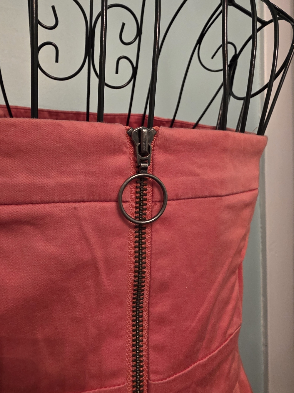 French Connection Strapless Coral Dress - Picture 3 of 8